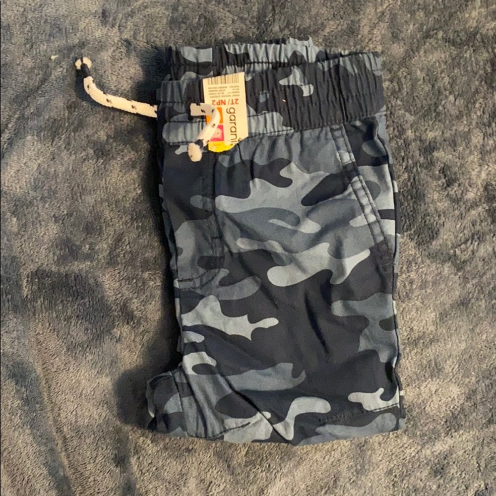 Toddler blue camo pants
